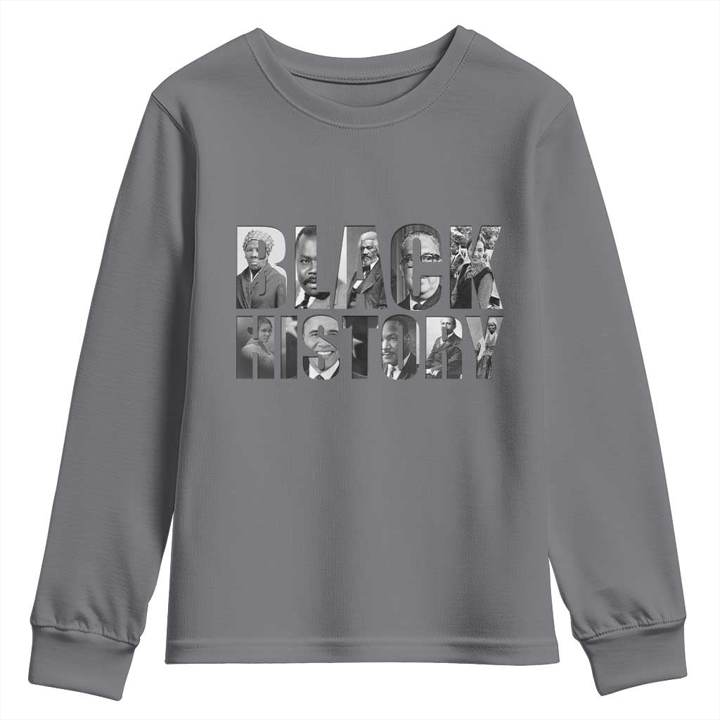 African American Leaders Youth Sweatshirt Black History Month Legends - Wonder Print Shop