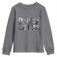 African American Leaders Youth Sweatshirt Black History Month Legends - Wonder Print Shop