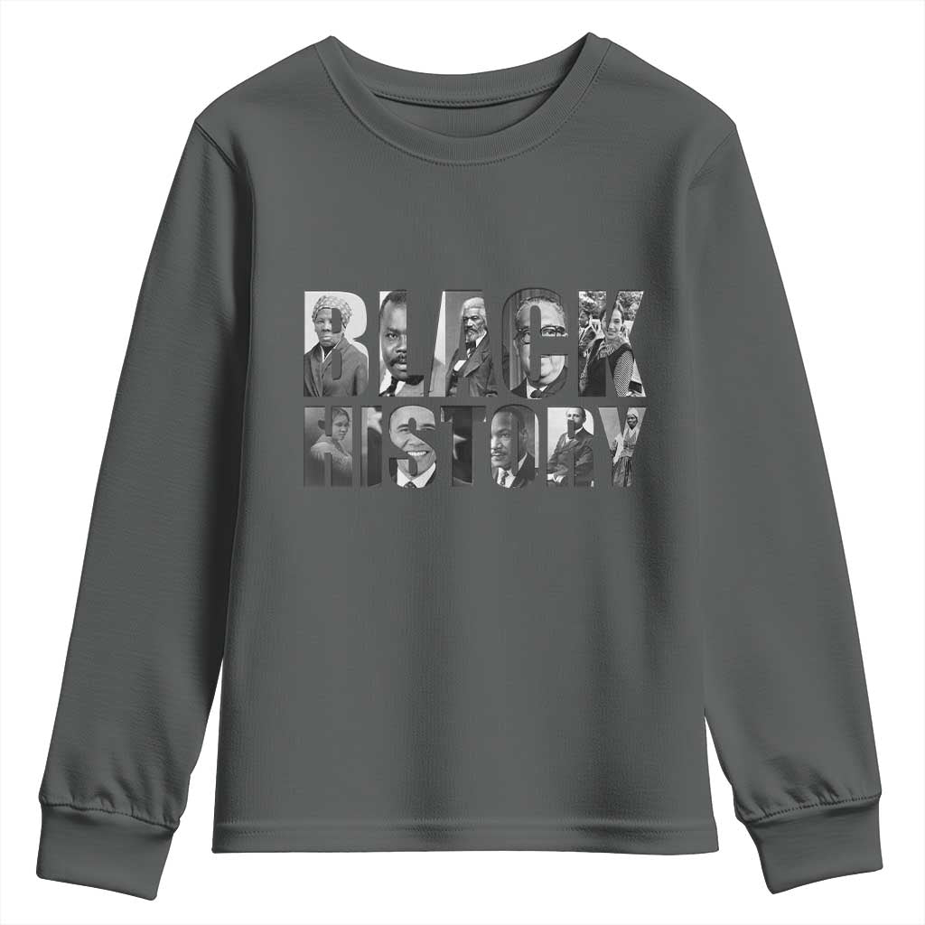 African American Leaders Youth Sweatshirt Black History Month Legends - Wonder Print Shop