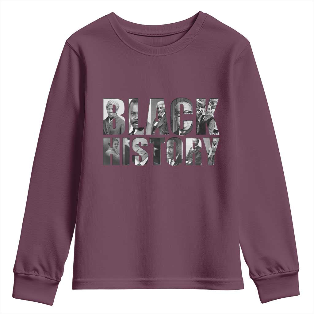 African American Leaders Youth Sweatshirt Black History Month Legends - Wonder Print Shop