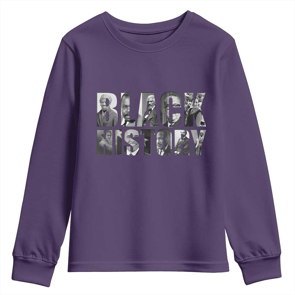 African American Leaders Youth Sweatshirt Black History Month Legends - Wonder Print Shop