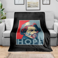 Frederick Douglass Hope Poster Throw Blanket African American Heritage - Wonder Print Shop
