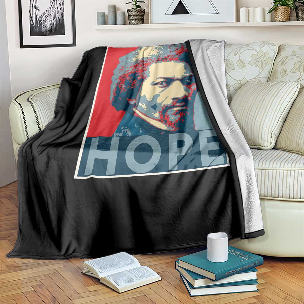 Frederick Douglass Hope Poster Throw Blanket African American Heritage - Wonder Print Shop