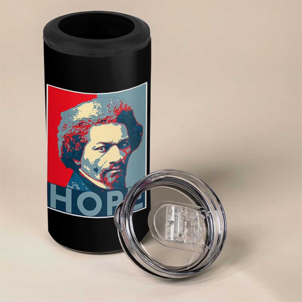 Frederick Douglass Hope Poster 4 in 1 Can Cooler Tumbler African American Heritage - Wonder Print Shop