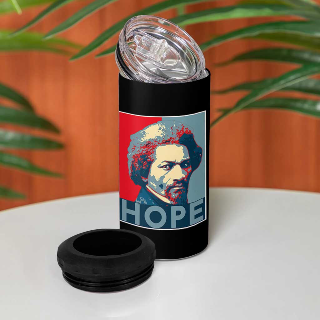 Frederick Douglass Hope Poster 4 in 1 Can Cooler Tumbler African American Heritage - Wonder Print Shop