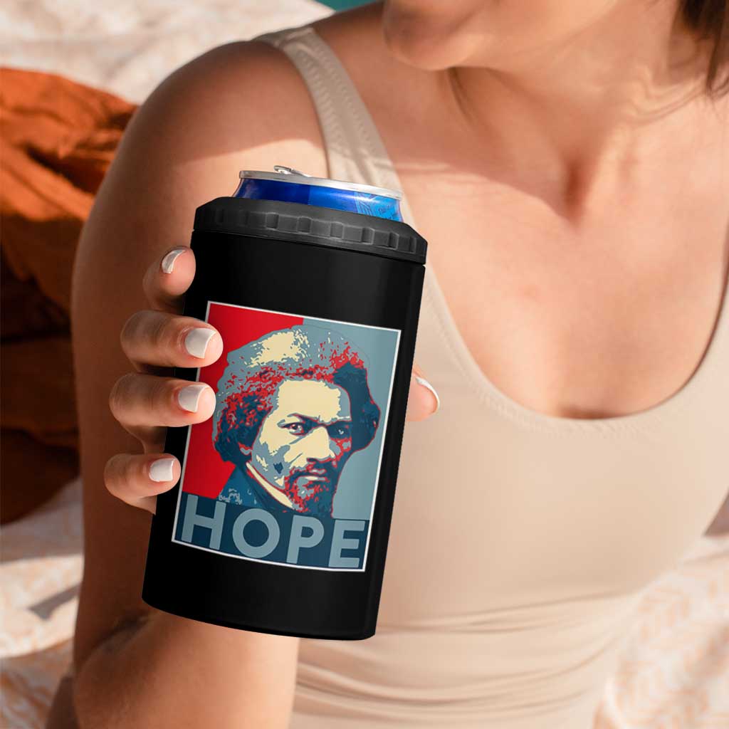 Frederick Douglass Hope Poster 4 in 1 Can Cooler Tumbler African American Heritage - Wonder Print Shop