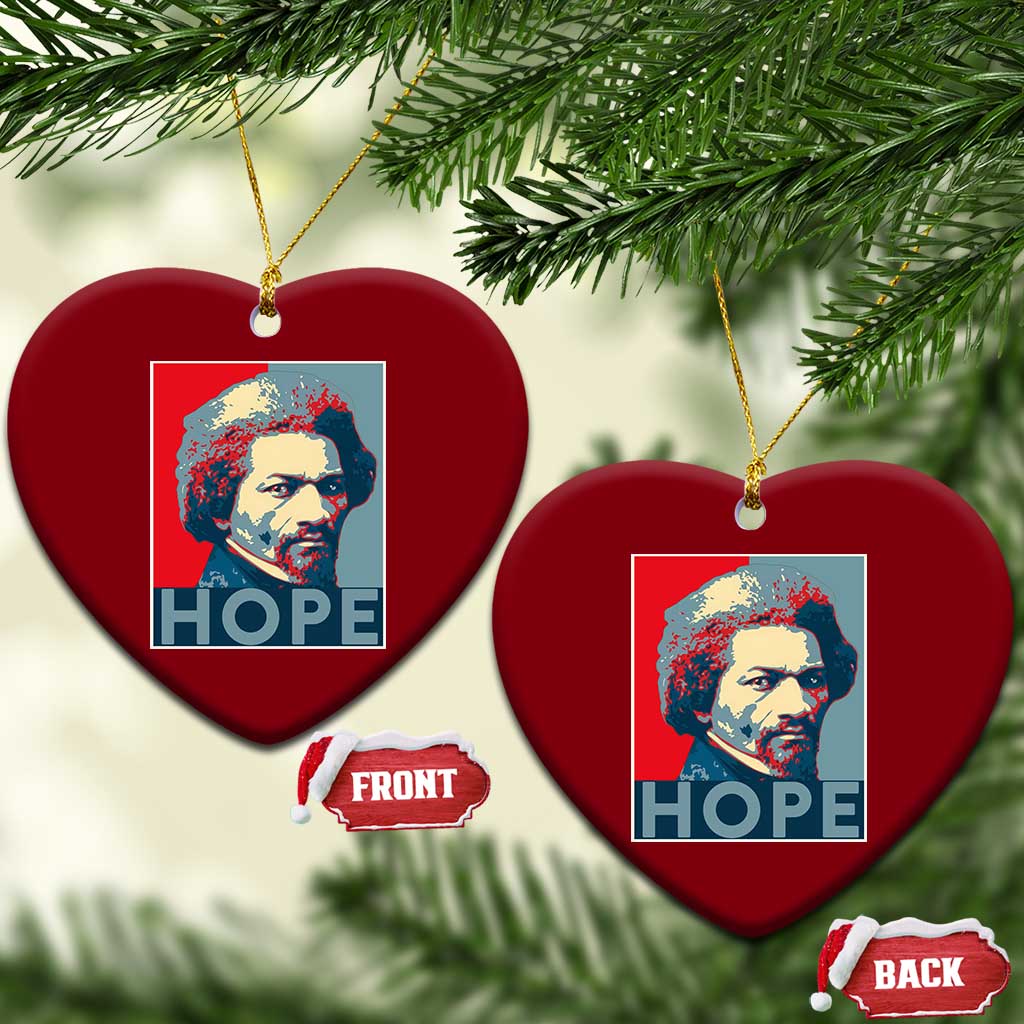 Frederick Douglass Hope Poster Ceramic Ornament African American Heritage - Wonder Print Shop
