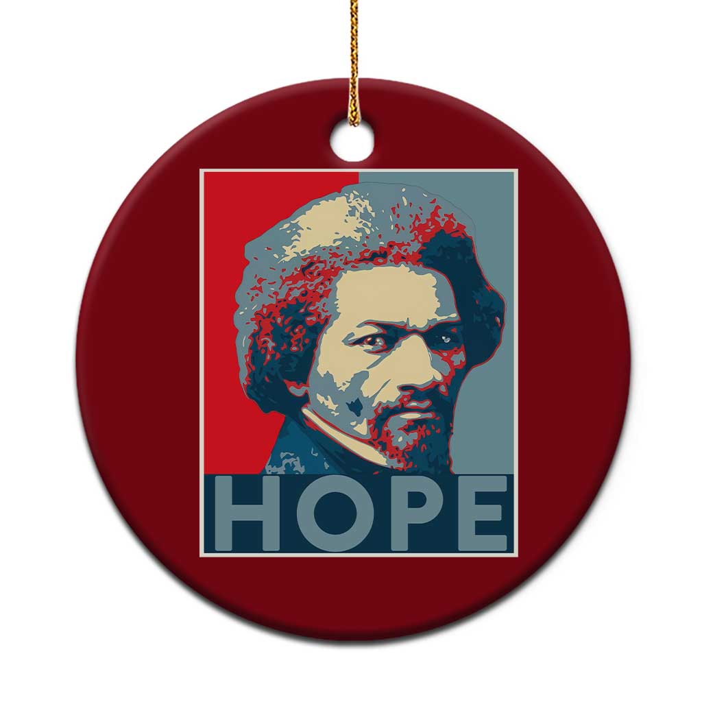 Frederick Douglass Hope Poster Ceramic Ornament African American Heritage - Wonder Print Shop