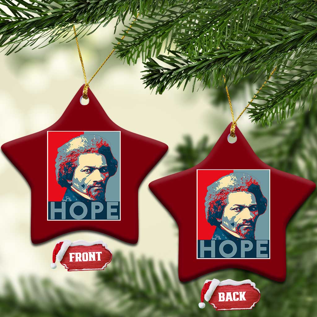 Frederick Douglass Hope Poster Ceramic Ornament African American Heritage - Wonder Print Shop