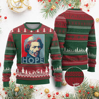 Frederick Douglass Hope Poster Ugly Christmas Sweater African American Heritage - Wonder Print Shop