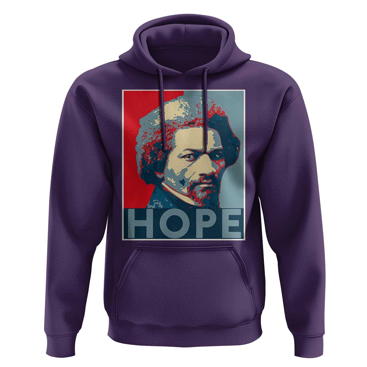 Frederick Douglass Hope Poster Hoodie African American Heritage - Wonder Print Shop