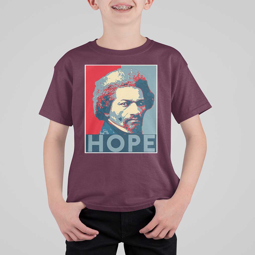 Frederick Douglass Hope Poster T Shirt For Kid African American Heritage - Wonder Print Shop