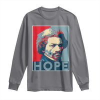 Frederick Douglass Hope Poster Long Sleeve Shirt African American Heritage - Wonder Print Shop