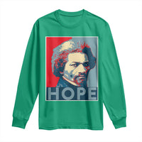 Frederick Douglass Hope Poster Long Sleeve Shirt African American Heritage - Wonder Print Shop