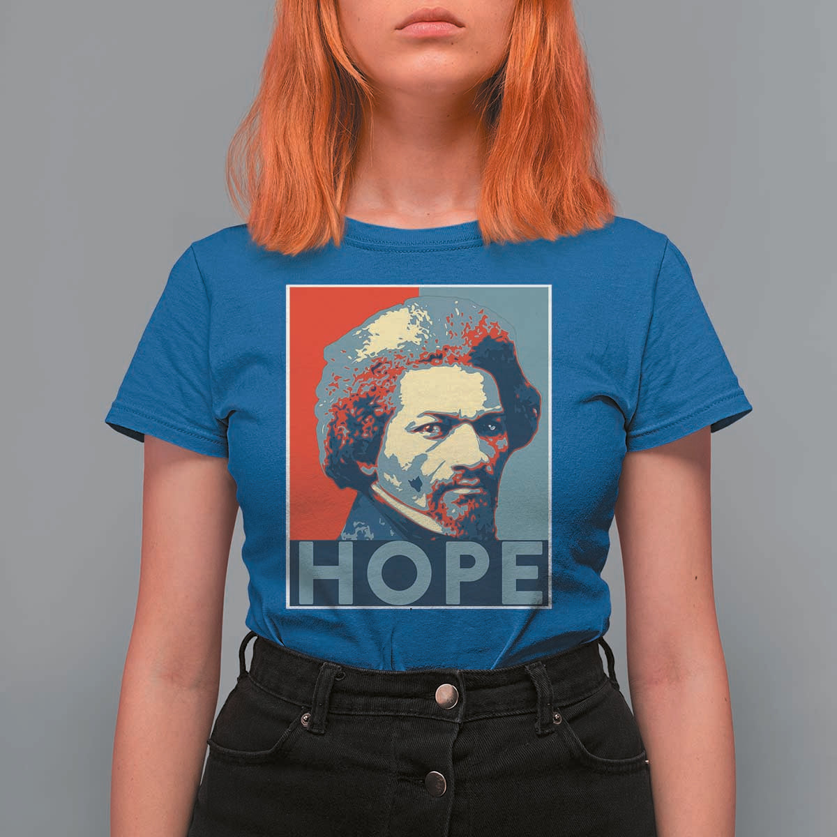 Frederick Douglass Hope Poster T Shirt For Women African American Heritage - Wonder Print Shop