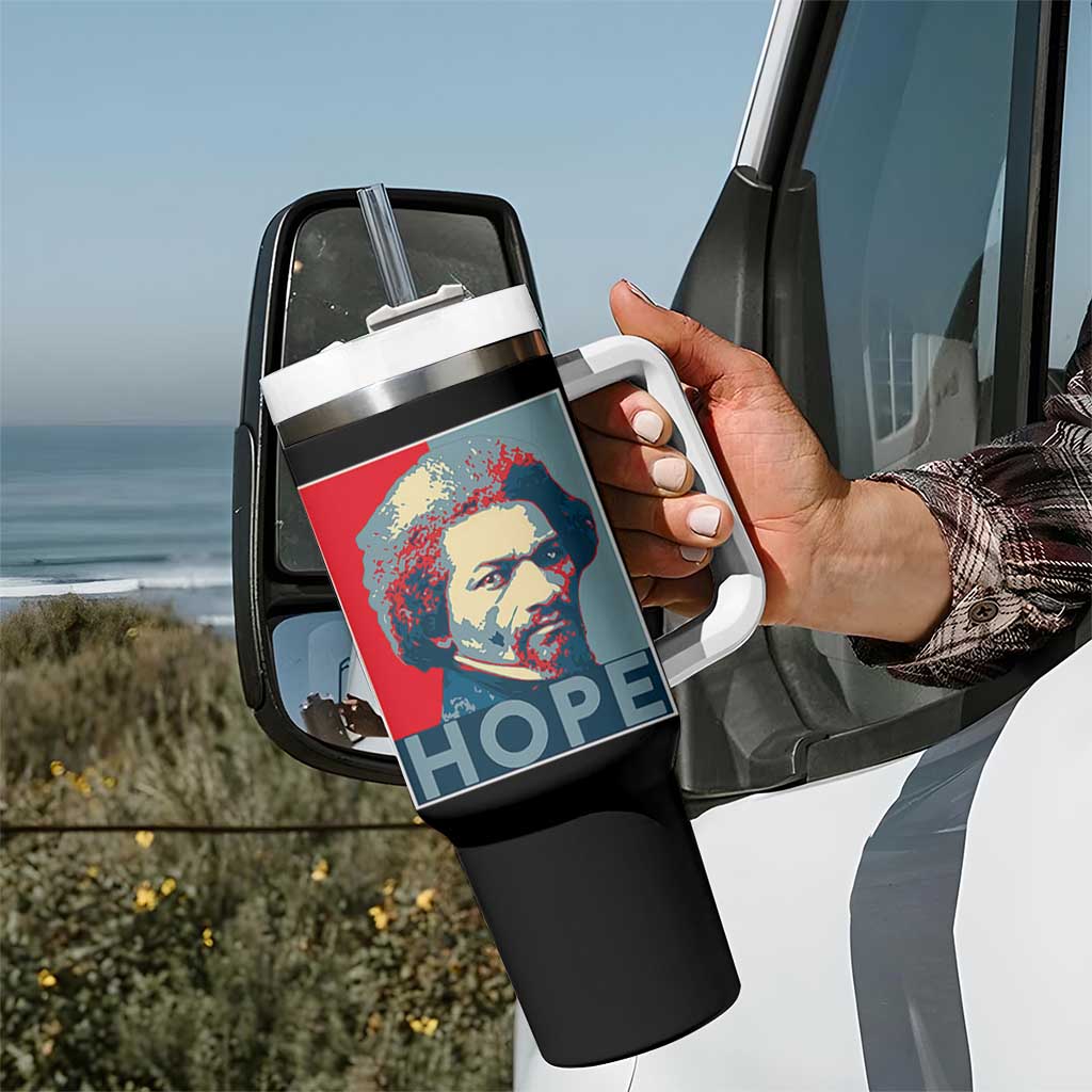 Frederick Douglass Hope Poster Tumbler With Handle African American Heritage - Wonder Print Shop