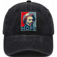 Frederick Douglass Hope Poster Washed Cotton Baseball Cap African American Heritage