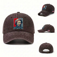 Frederick Douglass Hope Poster Washed Cotton Baseball Cap African American Heritage