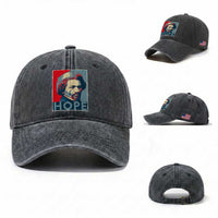 Frederick Douglass Hope Poster Washed Cotton Baseball Cap African American Heritage
