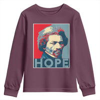 Frederick Douglass Hope Poster Youth Sweatshirt African American Heritage - Wonder Print Shop