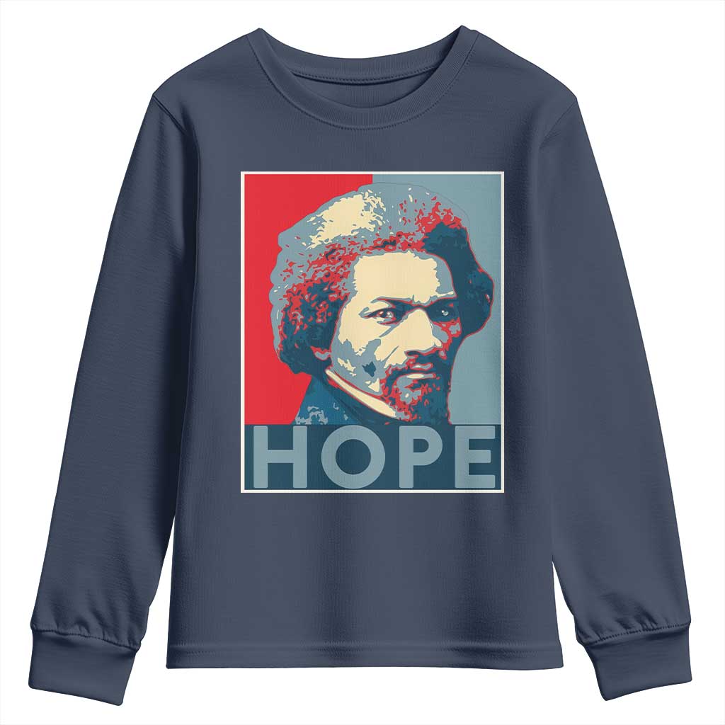 Frederick Douglass Hope Poster Youth Sweatshirt African American Heritage - Wonder Print Shop