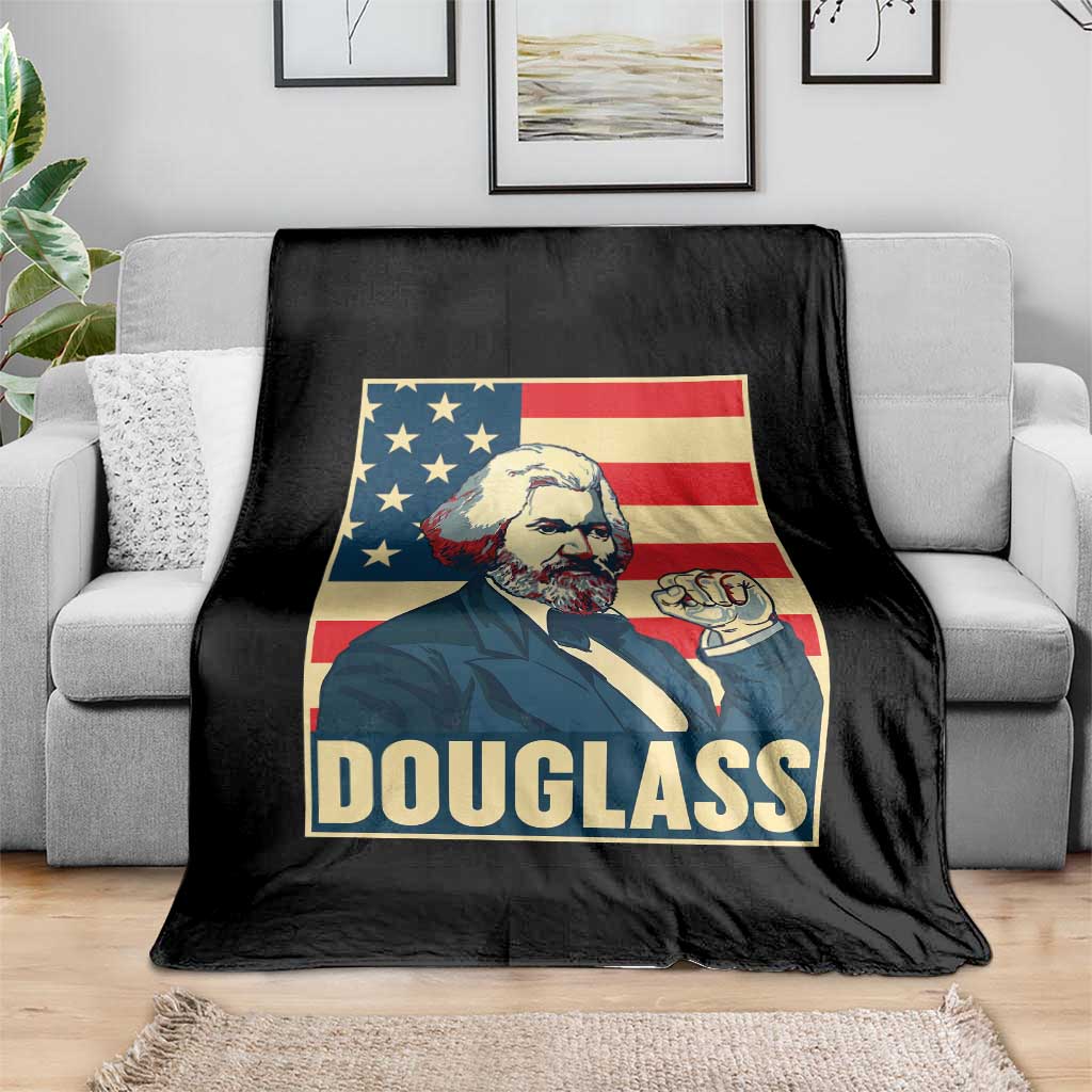 Frederick Douglass American Hero Throw Blanket Black History Month Gift - Wonder Print Shop