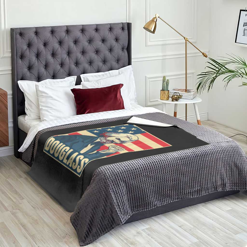 Frederick Douglass American Hero Throw Blanket Black History Month Gift - Wonder Print Shop