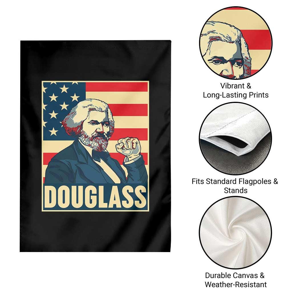 Frederick Douglass American Hero Garden Flag Black History Month Gift - Wonder Print Shop