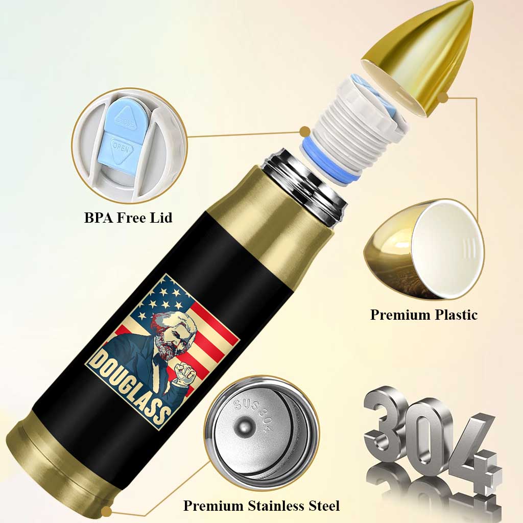 Frederick Douglass American Hero Bullet Tumbler Black History Month Gift - Wonder Print Shop