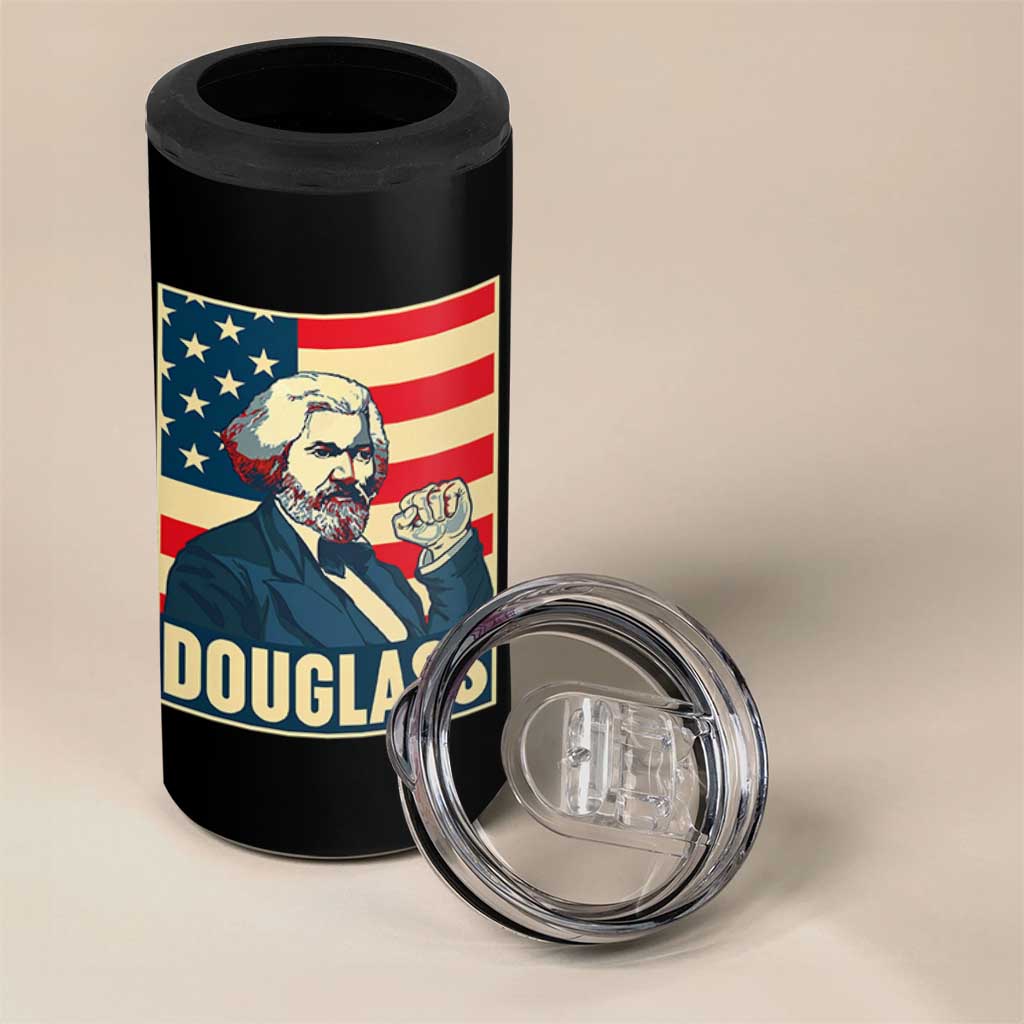 Frederick Douglass American Hero 4 in 1 Can Cooler Tumbler Black History Month Gift - Wonder Print Shop