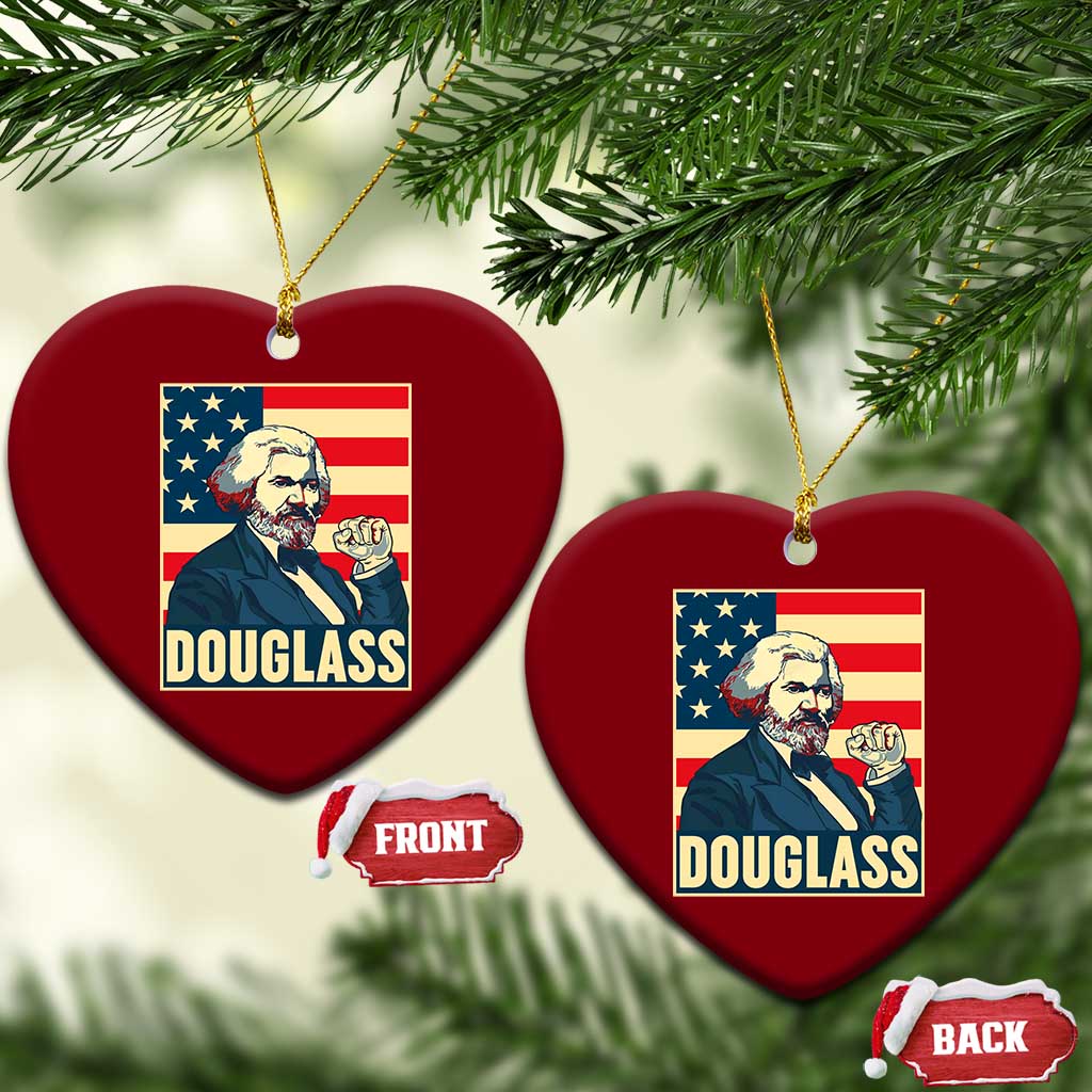 Frederick Douglass American Hero Ceramic Ornament Black History Month Gift - Wonder Print Shop