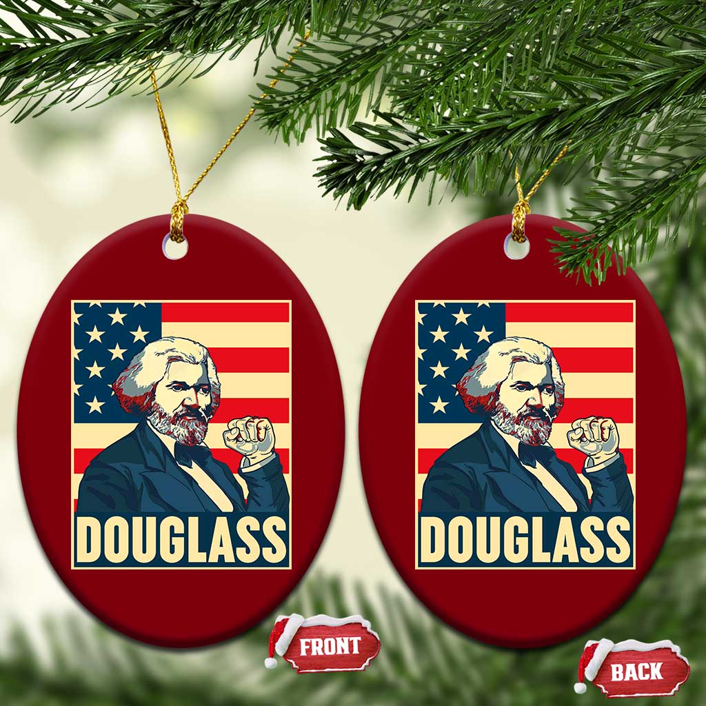 Frederick Douglass American Hero Ceramic Ornament Black History Month Gift - Wonder Print Shop