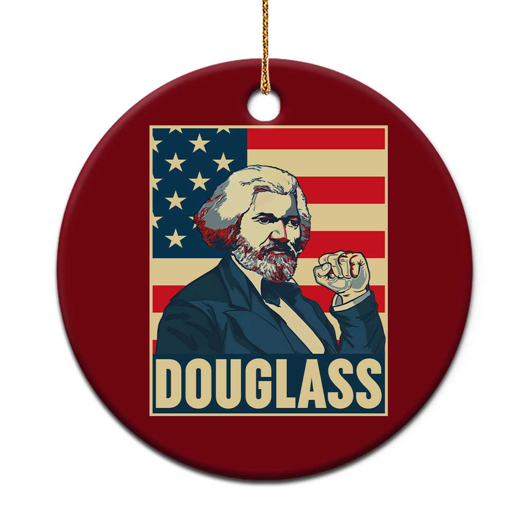 Frederick Douglass American Hero Ceramic Ornament Black History Month Gift - Wonder Print Shop