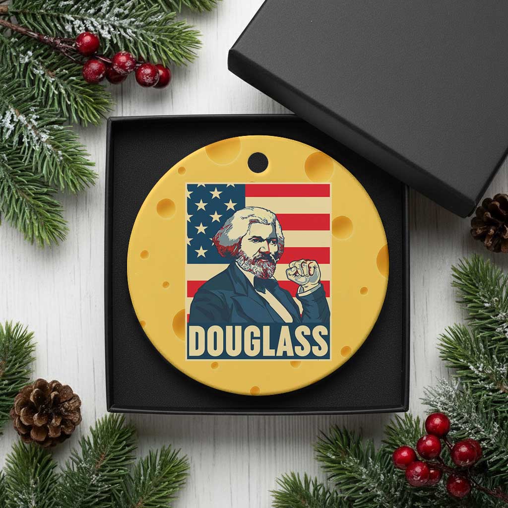 Frederick Douglass American Hero Ceramic Ornament Black History Month Gift - Wonder Print Shop