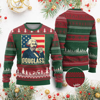 Frederick Douglass American Hero Ugly Christmas Sweater Black History Month Gift - Wonder Print Shop
