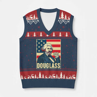 Frederick Douglass American Hero V-Neck Knit Sweater Vest Black History Month Gift - Wonder Print Shop