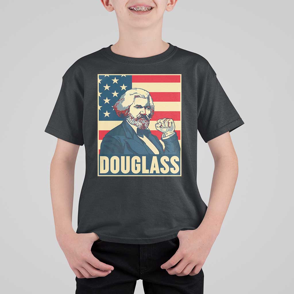 Frederick Douglass American Hero T Shirt For Kid Black History Month Gift - Wonder Print Shop