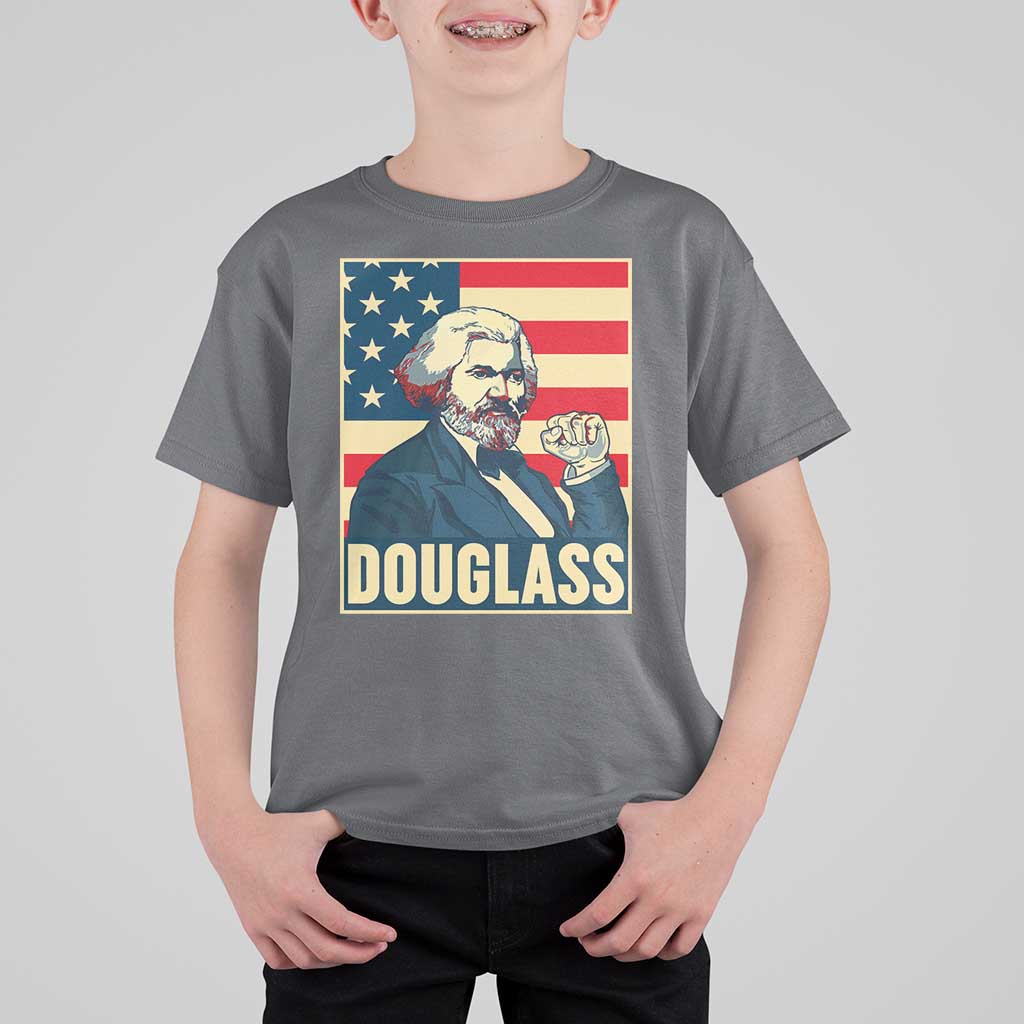 Frederick Douglass American Hero T Shirt For Kid Black History Month Gift - Wonder Print Shop