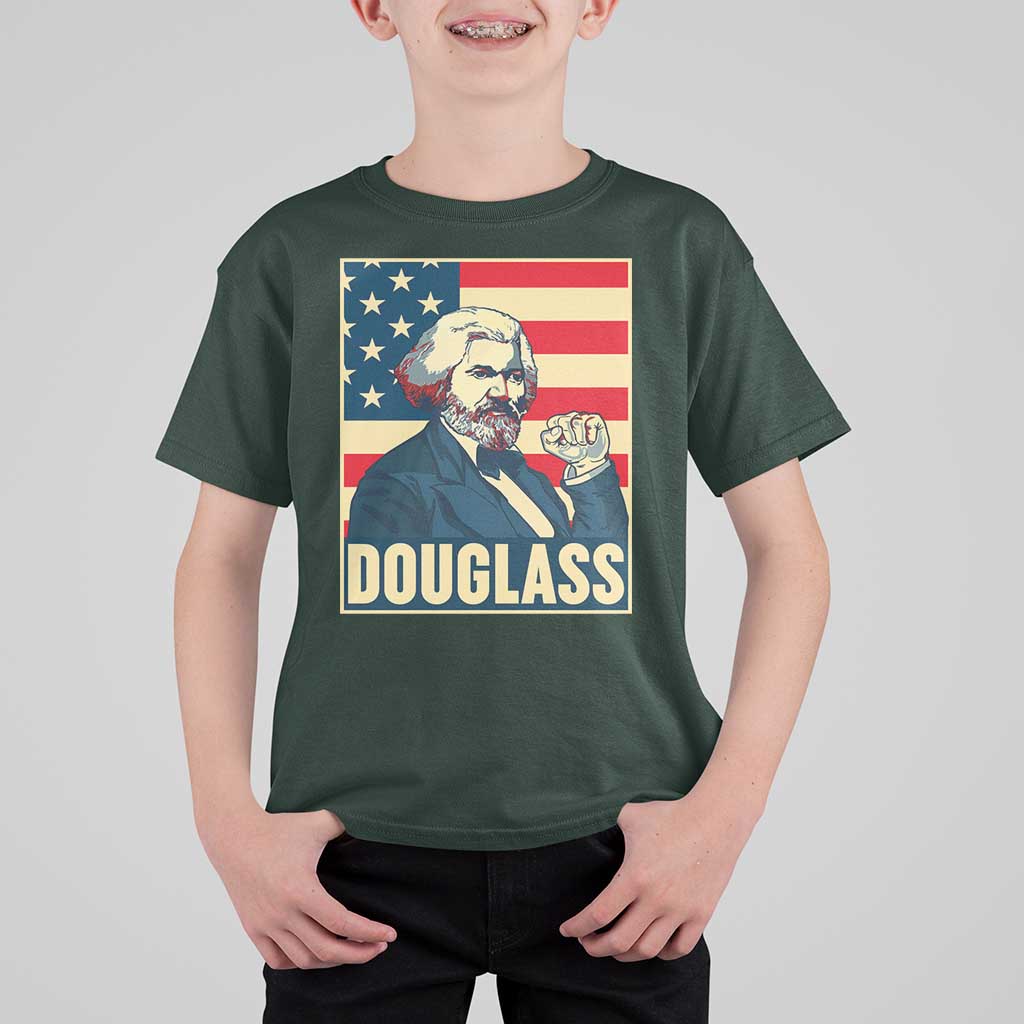 Frederick Douglass American Hero T Shirt For Kid Black History Month Gift - Wonder Print Shop
