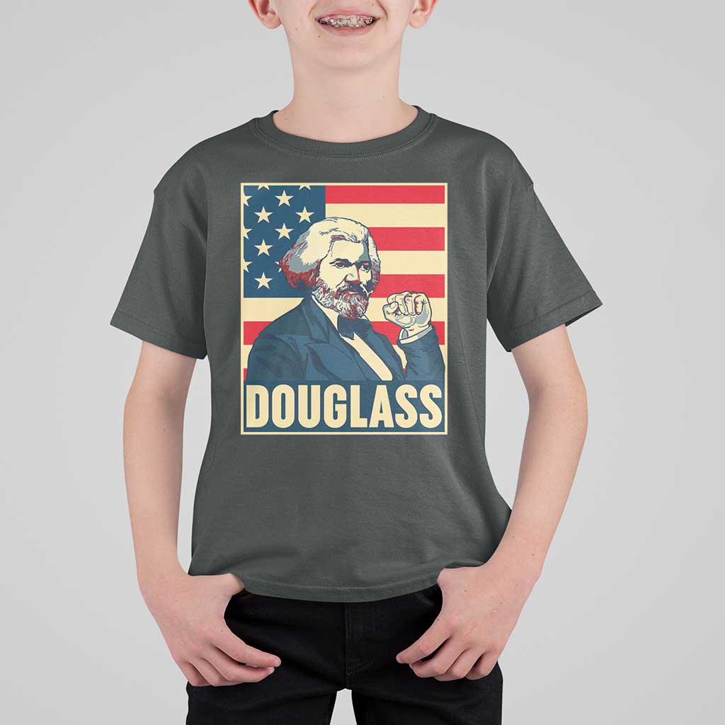 Frederick Douglass American Hero T Shirt For Kid Black History Month Gift - Wonder Print Shop