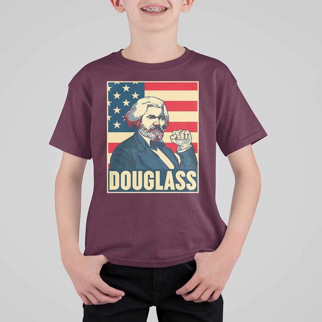 Frederick Douglass American Hero T Shirt For Kid Black History Month Gift - Wonder Print Shop