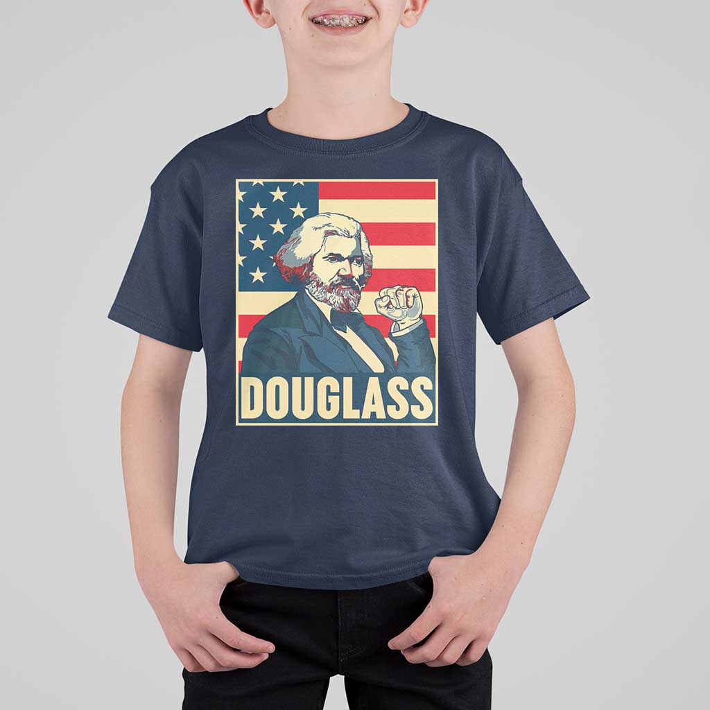 Frederick Douglass American Hero T Shirt For Kid Black History Month Gift - Wonder Print Shop