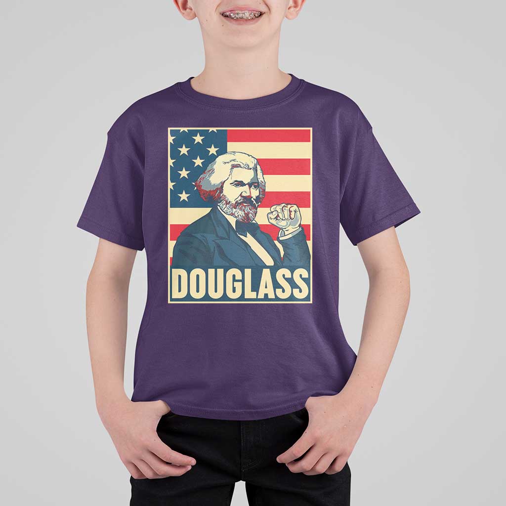 Frederick Douglass American Hero T Shirt For Kid Black History Month Gift - Wonder Print Shop