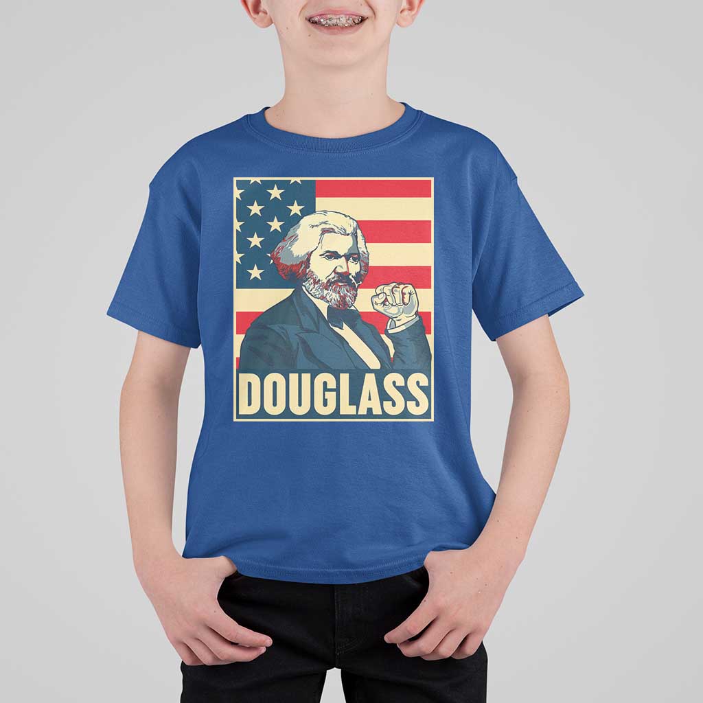 Frederick Douglass American Hero T Shirt For Kid Black History Month Gift - Wonder Print Shop