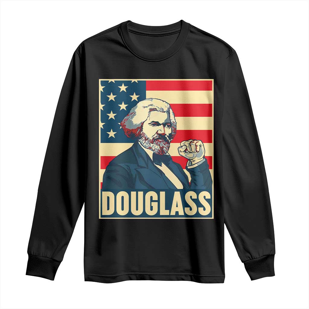 Frederick Douglass American Hero Long Sleeve Shirt Black History Month Gift - Wonder Print Shop