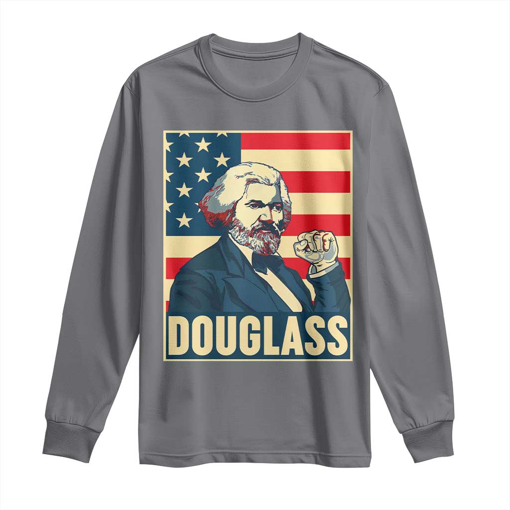 Frederick Douglass American Hero Long Sleeve Shirt Black History Month Gift - Wonder Print Shop