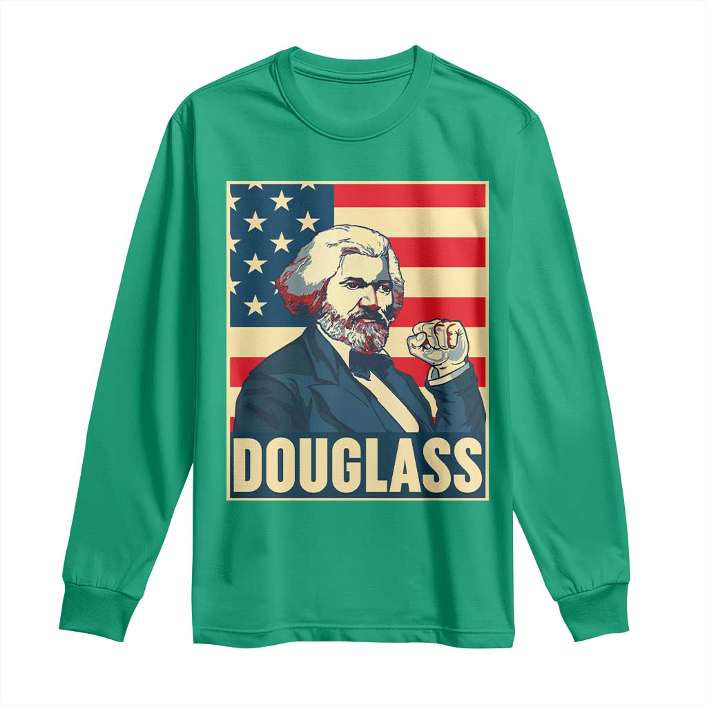 Frederick Douglass American Hero Long Sleeve Shirt Black History Month Gift - Wonder Print Shop