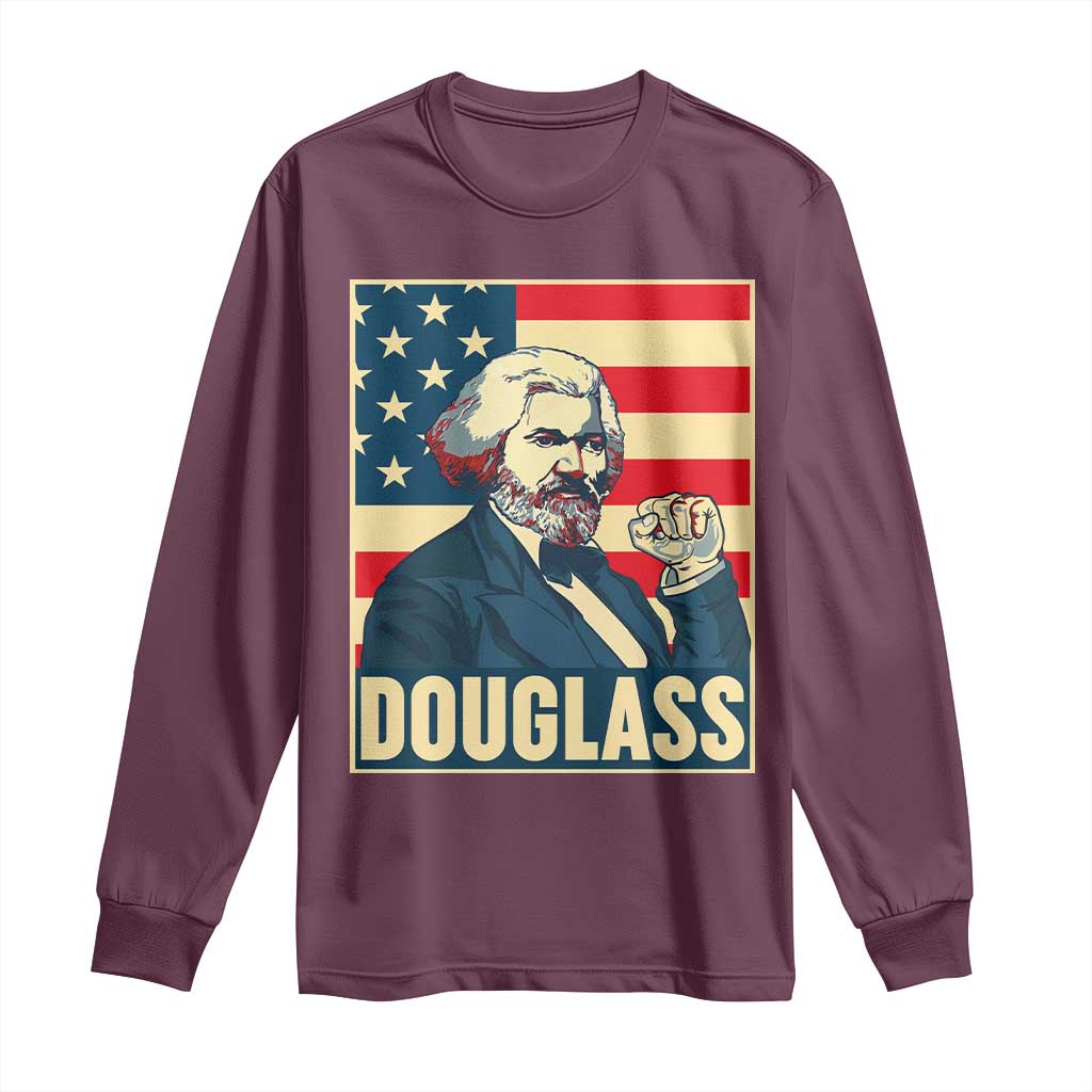 Frederick Douglass American Hero Long Sleeve Shirt Black History Month Gift - Wonder Print Shop