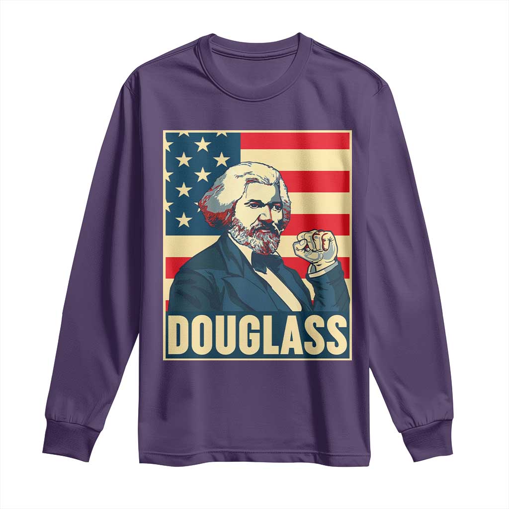 Frederick Douglass American Hero Long Sleeve Shirt Black History Month Gift - Wonder Print Shop