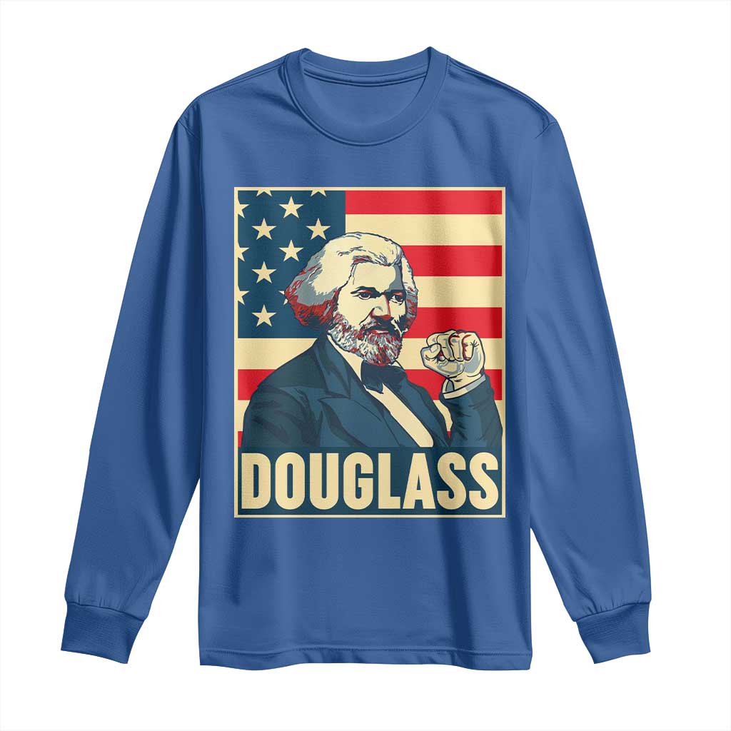 Frederick Douglass American Hero Long Sleeve Shirt Black History Month Gift - Wonder Print Shop